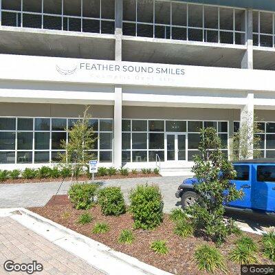 Thumbnail image of the front of a dentist office practice with the name Feather Sound Smiles which is located in St Petersburg, FL