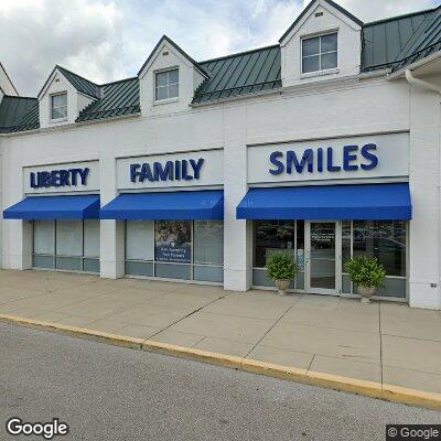 Thumbnail image of the front of a dentist office practice with the name Liberty Family Smiles which is located in Powell, OH