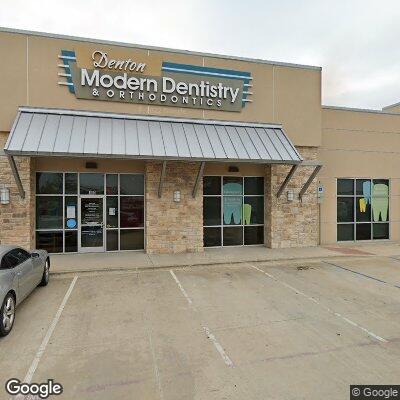 Thumbnail image of the front of a dentist office practice with the name Denton Modern Dentistry and Orthodontics which is located in Denton, TX