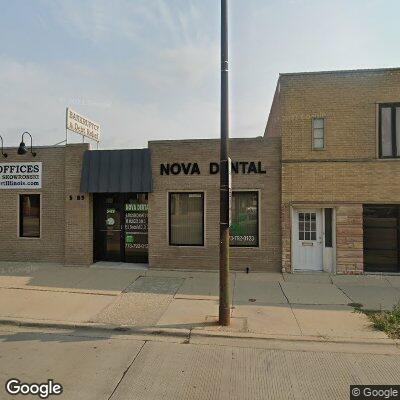 Thumbnail image of the front of a dentist office practice with the name Nova Dental which is located in Chicago, IL