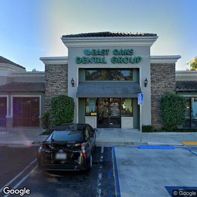 Thumbnail image of the front of a dentist office practice with the name East Oaks Dental Group which is located in Thousand Oaks, CA