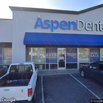 Thumbnail image of the front of a dentist office practice with the name Aspen Dental which is located in Kennewick, WA