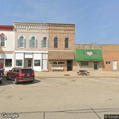 Thumbnail image of the front of a dentist office practice with the name Wenona Dental Center which is located in Wenona, IL