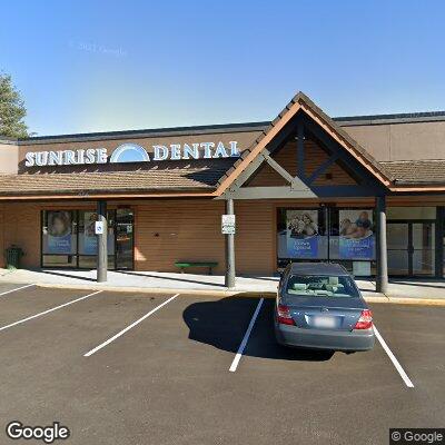 Thumbnail image of the front of a dentist office practice with the name Sunrise Dental North Bend which is located in North Bend, WA