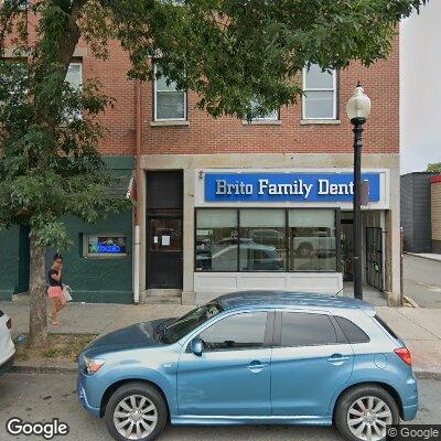 Thumbnail image of the front of a dentist office practice with the name Brito Family Dental which is located in Boston, MA