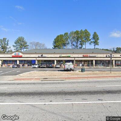 Thumbnail image of the front of a dentist office practice with the name Lanier Family Dentistry which is located in Stone Mountain, GA