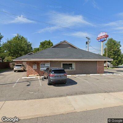 Thumbnail image of the front of a dentist office practice with the name Harrah Dentistry & Braces which is located in Harrah, OK