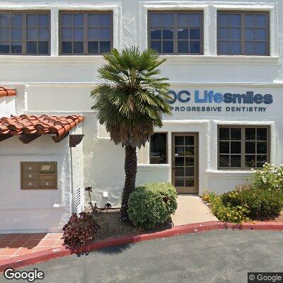 Thumbnail image of the front of a dentist office practice with the name OC Lifesmiles - Dr. John Cross which is located in Newport Beach, CA