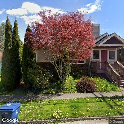 Thumbnail image of the front of a dentist office practice with the name Rivertree Dental which is located in Snoqualmie, WA