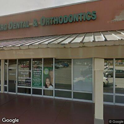 Thumbnail image of the front of a dentist office practice with the name Greenberg Dental & Orthodontic which is located in Leesburg, FL