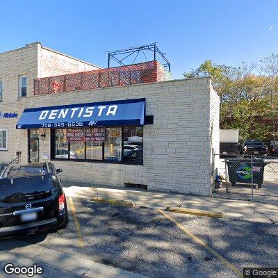 Thumbnail image of the front of a dentist office practice with the name Melrose Dental Center which is located in Melrose Park, IL