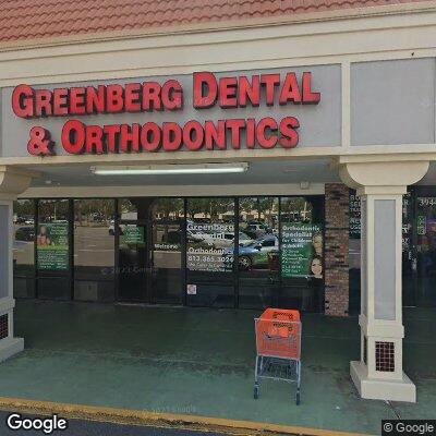 Thumbnail image of the front of a dentist office practice with the name Greenberg Dental & Orthodontic which is located in Tampa, FL