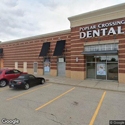 Thumbnail image of the front of a dentist office practice with the name Poplar Crossing Dental which is located in Hoffman Estates, IL