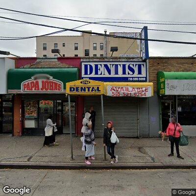 Thumbnail image of the front of a dentist office practice with the name Kwak Dental Management which is located in Bronx, NY