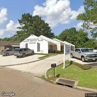 Thumbnail image of the front of a dentist office practice with the name Monticello Family Dental Care which is located in Baton Rouge, LA