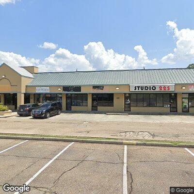 Thumbnail image of the front of a dentist office practice with the name Denture Plus which is located in Baton Rouge, LA