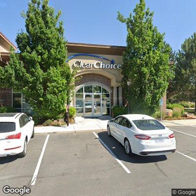 Thumbnail image of the front of a dentist office practice with the name ClearChoice Dental Implant Center which is located in South Jordan, UT