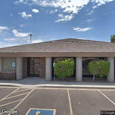 Thumbnail image of the front of a dentist office practice with the name Sandstrom Dental Group which is located in Mesa, AZ