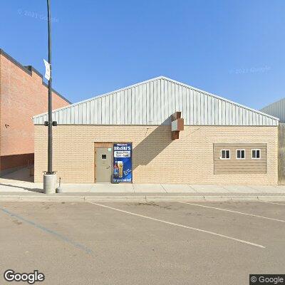 Thumbnail image of the front of a dentist office practice with the name Parshall Dental Clinic which is located in Parshall, ND