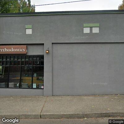 Thumbnail image of the front of a dentist office practice with the name Parkside Orthodontics which is located in Portland, OR