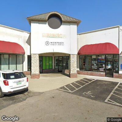 Thumbnail image of the front of a dentist office practice with the name Monfredi Family Dental which is located in Galloway, OH