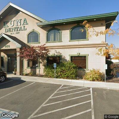 Thumbnail image of the front of a dentist office practice with the name Kuna Dental which is located in Kuna, ID