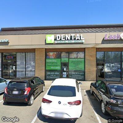 Thumbnail image of the front of a dentist office practice with the name Federal Way Dental which is located in federal way, WA