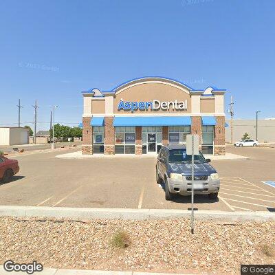 Thumbnail image of the front of a dentist office practice with the name Aspen Dental which is located in Clovis, NM