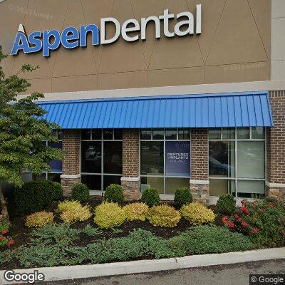 Thumbnail image of the front of a dentist office practice with the name Aspen Dental which is located in Massapequa, NY