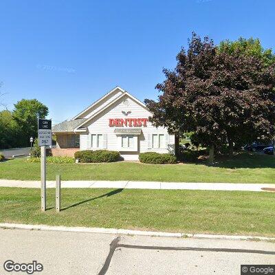 Thumbnail image of the front of a dentist office practice with the name Oak Creek Dental Care which is located in Oak Creek, WI