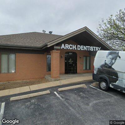 Thumbnail image of the front of a dentist office practice with the name Arch Dentistry which is located in Hazelwood, MO