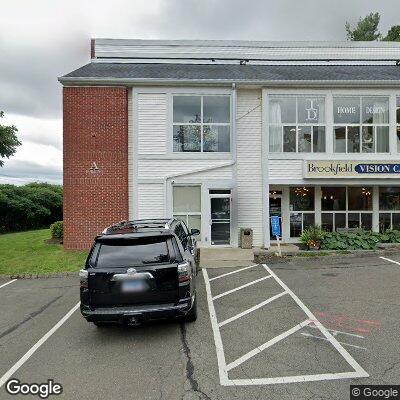 Thumbnail image of the front of a dentist office practice with the name New England Dental which is located in Brookfield, CT