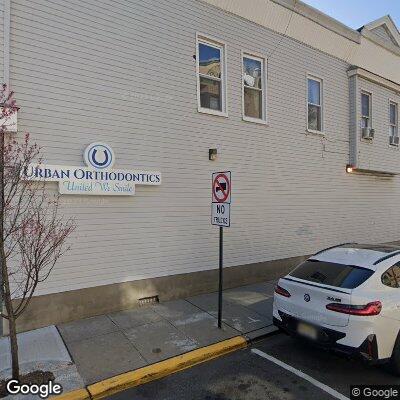 Thumbnail image of the front of a dentist office practice with the name Urban Orthodontics which is located in Union City, NJ