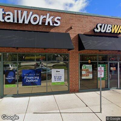 Thumbnail image of the front of a dentist office practice with the name DentalWorks which is located in Arlington Hts, IL