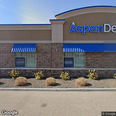 Thumbnail image of the front of a dentist office practice with the name Aspen Dental which is located in Ontario, OR