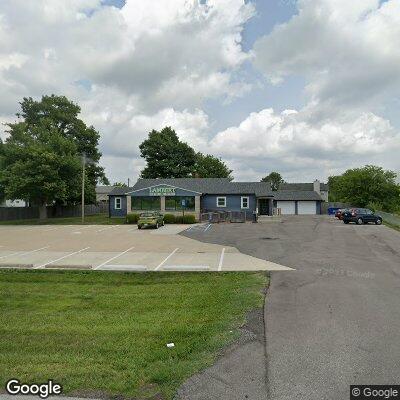 Thumbnail image of the front of a dentist office practice with the name Lambert Orthodontics which is located in Whiteland, IN