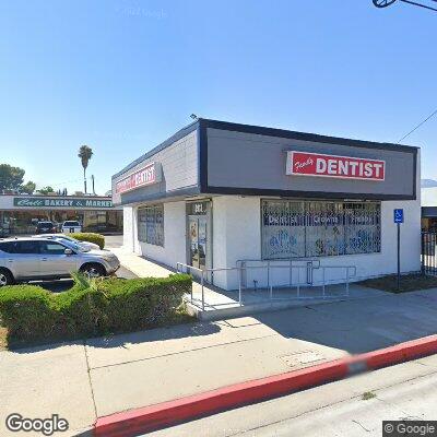 Thumbnail image of the front of a dentist office practice with the name Peck Road Dental Care which is located in El Monte, CA