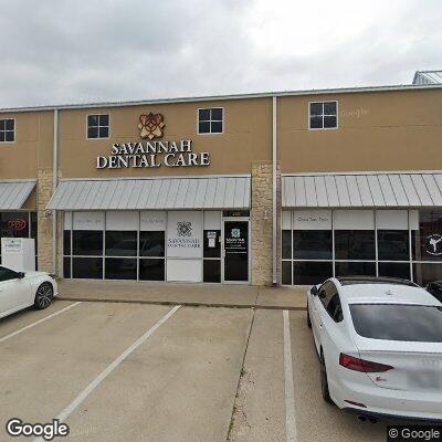 Thumbnail image of the front of a dentist office practice with the name Savannah Dental Care which is located in Aubrey, TX