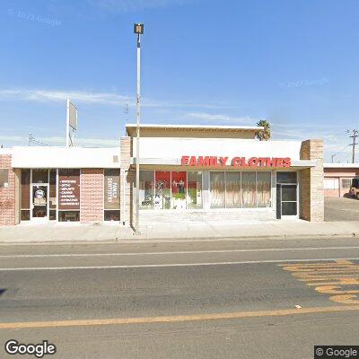 Thumbnail image of the front of a dentist office practice with the name Mendota Family Health Clinic which is located in Mendota, CA