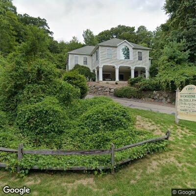 Thumbnail image of the front of a dentist office practice with the name Tribury Dental which is located in Middlebury, CT