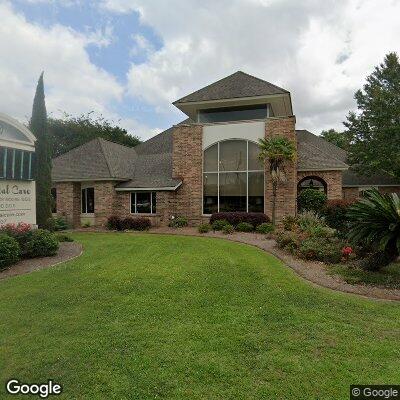 Thumbnail image of the front of a dentist office practice with the name Hood Dental Care which is located in Denham Springs, LA