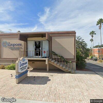 Thumbnail image of the front of a dentist office practice with the name Lepore Comprehensive Dentistry which is located in Dunedin, FL