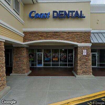 Thumbnail image of the front of a dentist office practice with the name Coast Dental which is located in Dunedin, FL