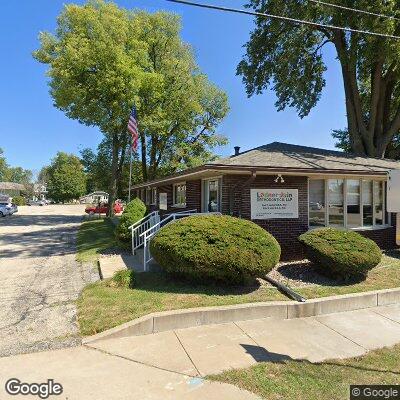 Thumbnail image of the front of a dentist office practice with the name Ladner Orthodontics Ltd which is located in Galesburg, IL