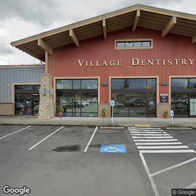 Thumbnail image of the front of a dentist office practice with the name Village Dentistry which is located in Redmond, WA