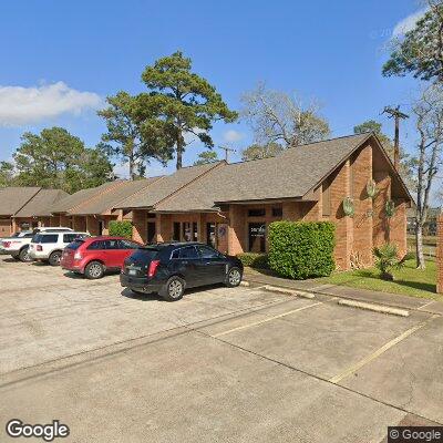 Thumbnail image of the front of a dentist office practice with the name Dickinson Dental which is located in Dickinson, TX