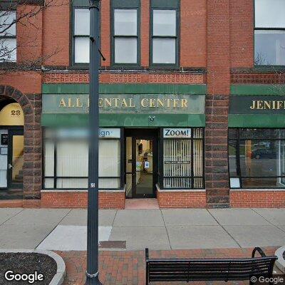 Thumbnail image of the front of a dentist office practice with the name All Dental Center which is located in Watertown, MA