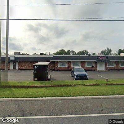 Thumbnail image of the front of a dentist office practice with the name Burlington Dental Associates which is located in Burlington, NJ