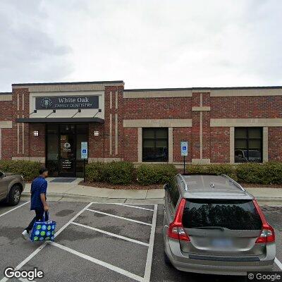 Thumbnail image of the front of a dentist office practice with the name White Oak Family Dentistry which is located in Garner, NC