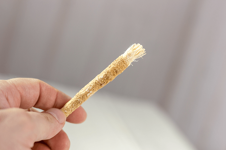What are chewing sticks and how do they help?